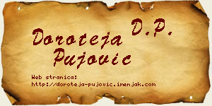 Doroteja Pujović vizit kartica